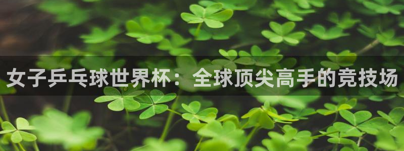 世界杯葡萄牙赛程:女子乒乓球世界杯:全球顶尖高手的竞技场